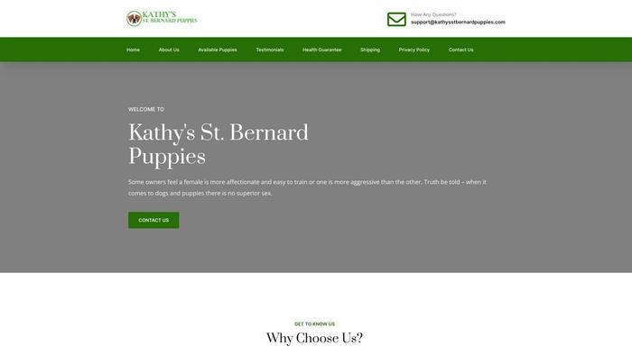 Kathysstbernardpuppies.com - Saint Bernard Puppy Scam Review