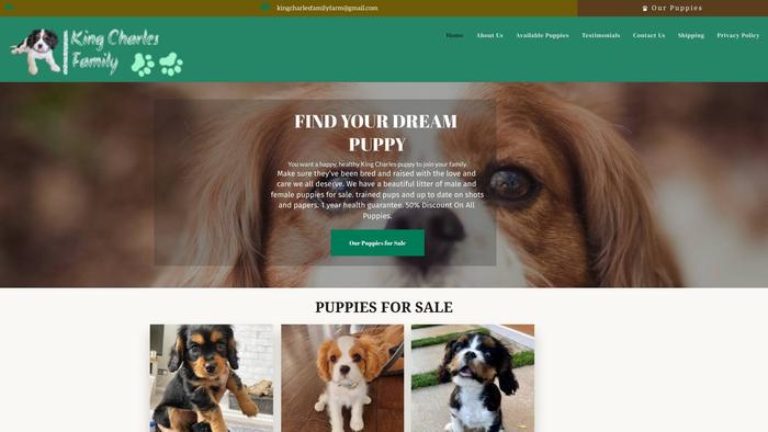 Kingcharlesfamily.com - Cavalier King Charles Spaniel Puppy Scam Review