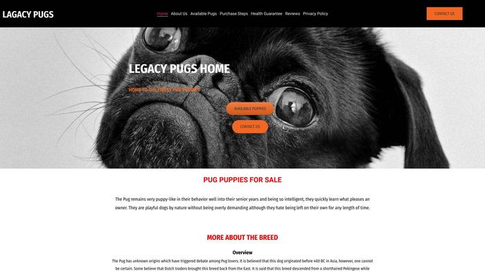 Legacypugshome.net - Pug Puppy Scam Review