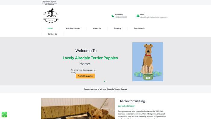 Lovelyairedaleterrierpuppy.com - Terrier Puppy Scam Review