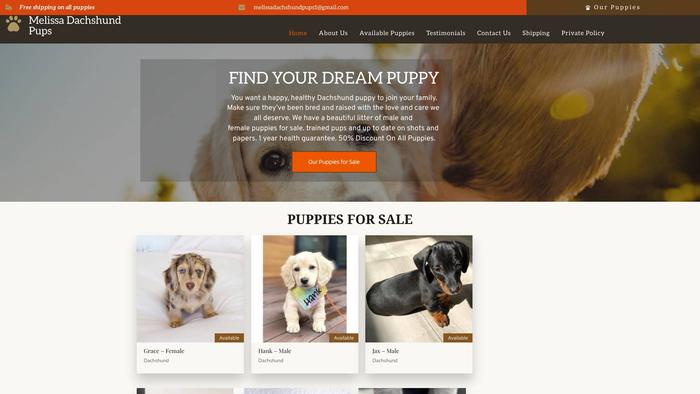 Melissadachshundpups.com - Dachshund Puppy Scam Review