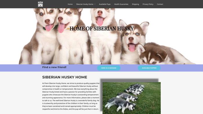 Premsiberianhuskyhome.com - Husky Puppy Scam Review