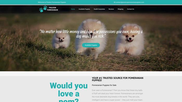 Prestonpomeranianpuppies.com - Pomeranian Puppy Scam Review