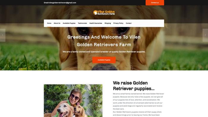 Vilengoldenretrieversfarm.com - Golden Retriever Puppy Scam Review