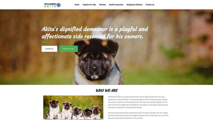 Williamsonakita.com - Akita Puppy Scam Review