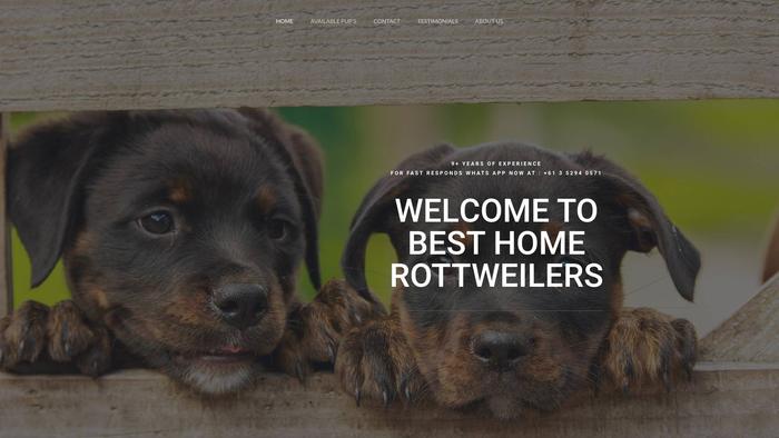 Besthomerottweilers.com - Rottweiler Puppy Scam Review