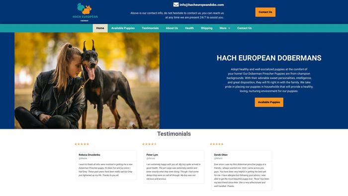 Hacheuropeandobs.com - Doberman Pinscher Puppy Scam Review