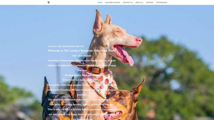 Joyhomep.com - Doberman Pinscher Puppy Scam Review