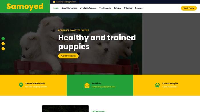 Royalsamoyeds.com - Samoyed Puppy Scam Review