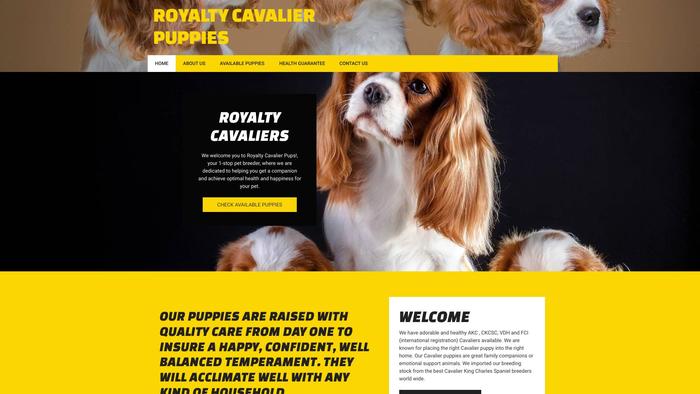 Royaltycavalierpups.com - Cavalier King Charles Spaniel Puppy Scam Review