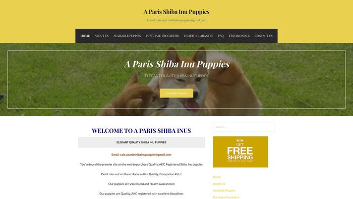 Aparisshibainupuppies.com - Shibhainu Puppy Scam Review