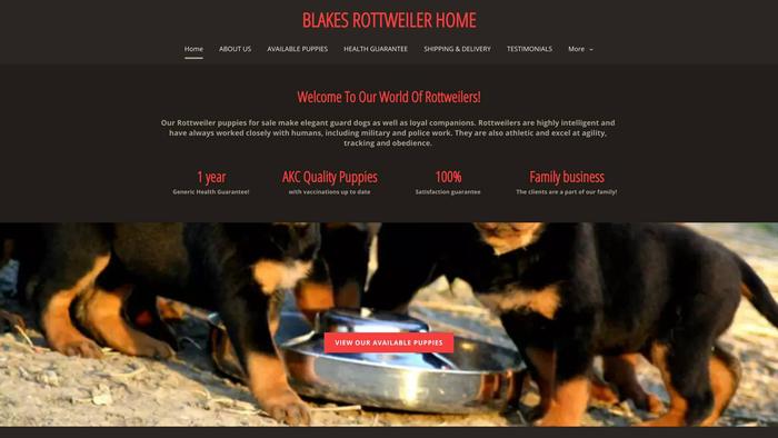 Blakesrottweilerhome.com - Rottweiler Puppy Scam Review