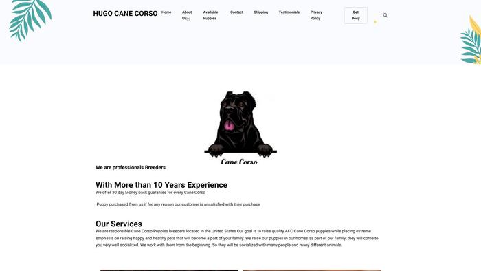 Canecorsoador.com - Cane Corso Puppy Scam Review