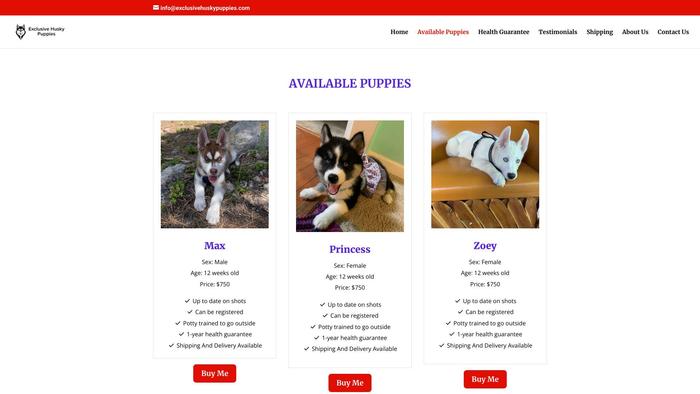 Exclusivehuskypuppies.com - Husky Puppy Scam Review