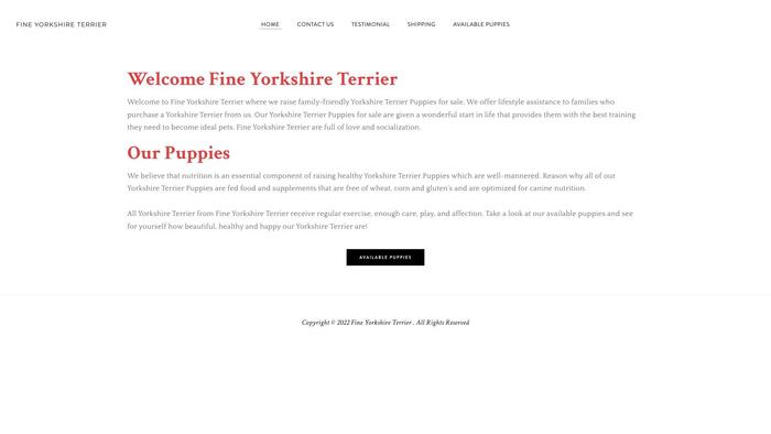 Fineyorkshireterrier.com - Terrier Puppy Scam Review