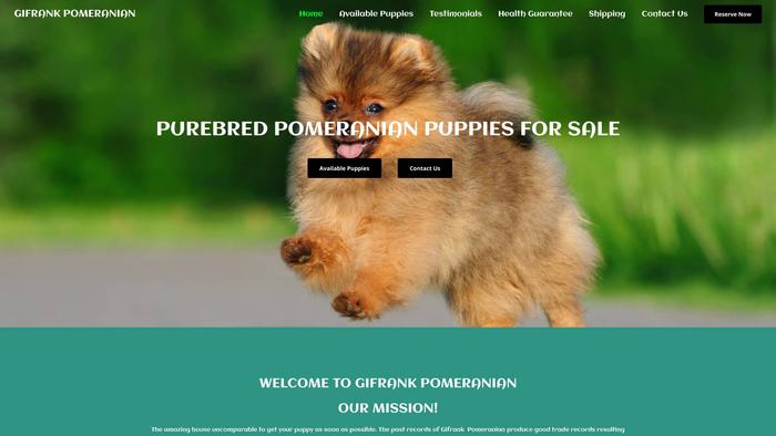 Gifrankpomeranian.com - Pomeranian Puppy Scam Review