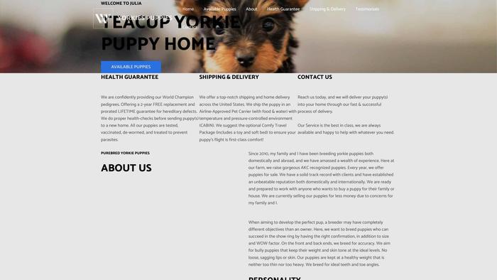 Juliateacupyorkiepuppshome.com - Yorkshire Terrier Puppy Scam Review