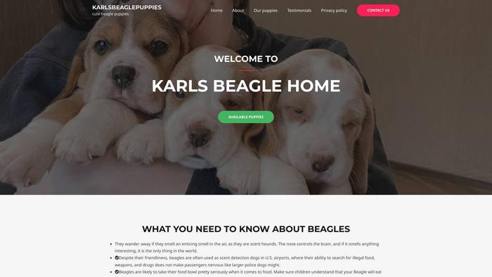 Karlsbeaglepuppies.com - Beagle Puppy Scam Review