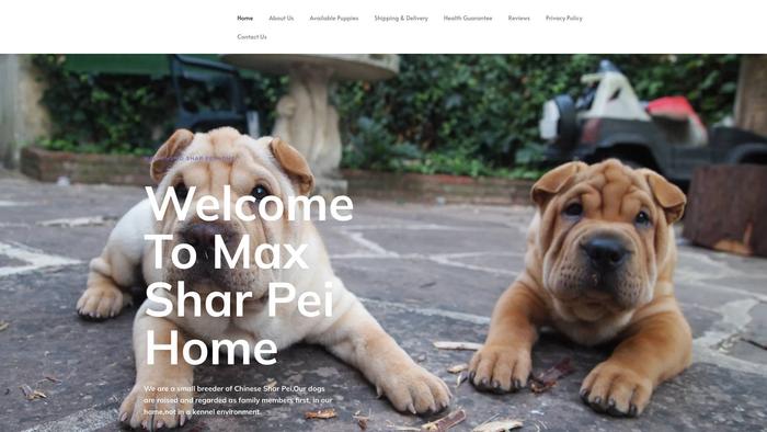 Maxsharpeihomes.com - Sharpei Puppy Scam Review