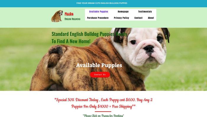 Meeraenglishbulldogs.com - English Bulldog Puppy Scam Review