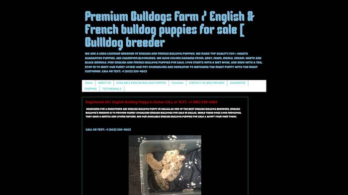 Premiumbulldogsfarm.com - Bulldog Puppy Scam Review