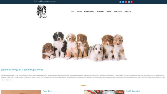 Quanaussiepupshome.com - Australian Shepherd Puppy Scam Review