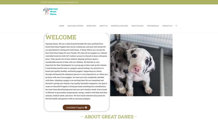 Supremegreatdanepuppies.com - Great Dane Puppy Scam Review