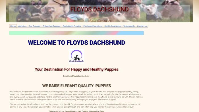 Floydsdachshuds.site - Dachshund Puppy Scam Review