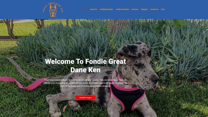 Fondlegreatdaneken.com - Great Dane Puppy Scam Review