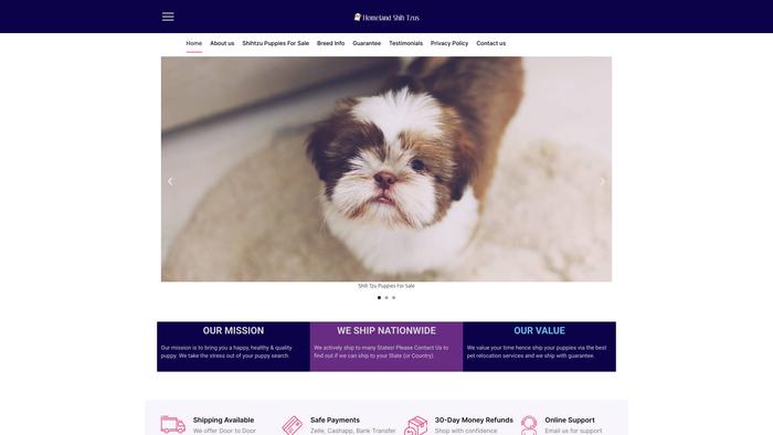 Homelandshihtzus.com - Shihtzu Puppy Scam Review