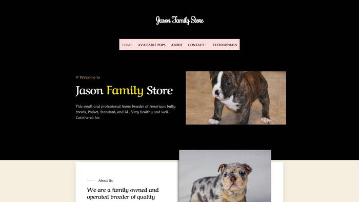 Jasonfamily.store - Pit Bull Puppy Scam Review