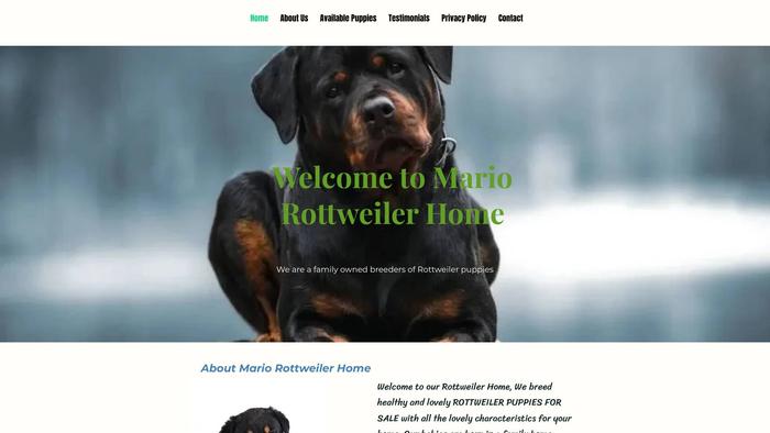 Mariorottweilerhome.com - Rottweiler Puppy Scam Review