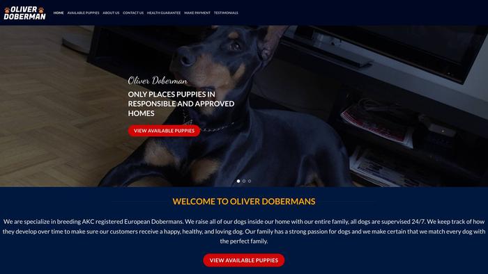 Oliverdoberman.com - Doberman Pinscher Puppy Scam Review