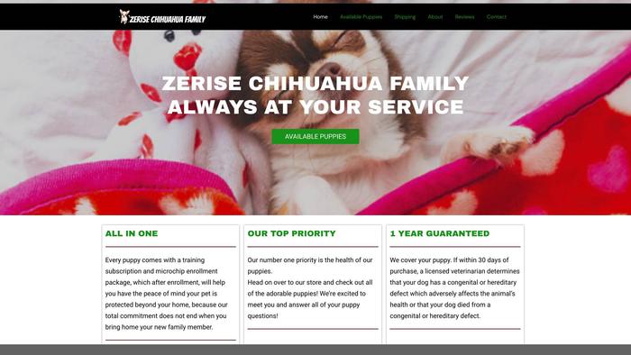 Zerisechihuahuafamily.com - Chihuahua Puppy Scam Review