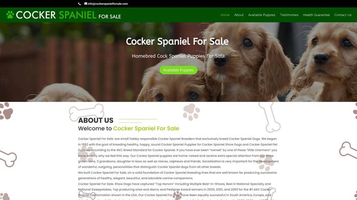 Cockerspanielforsale.com - Cockerspaniel Puppy Scam Review