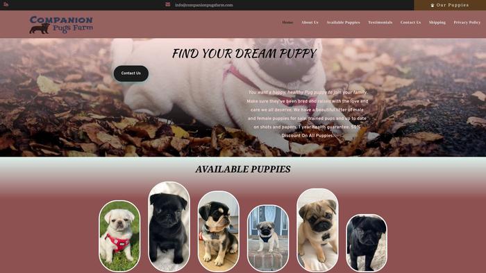 Companionpugsfarm.com - Pug Puppy Scam Review