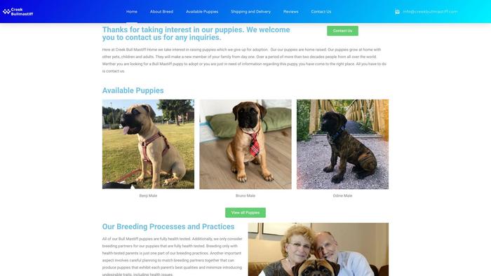 Creekbullmastiff.com - Bull Mastiff Puppy Scam Review