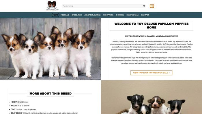 Deluxepapillon.com - Papillon Puppy Scam Review