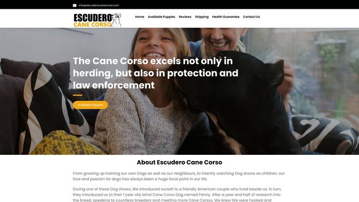 Escuderocanecorso.com - Cane Corso Puppy Scam Review