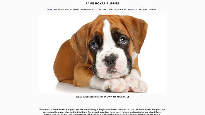 Fameboxerpuppies.com - Boxer Puppy Scam Review