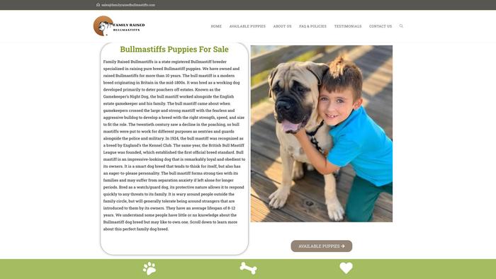 Familyraisedbullmastiffs.com - Bull Mastiff Puppy Scam Review