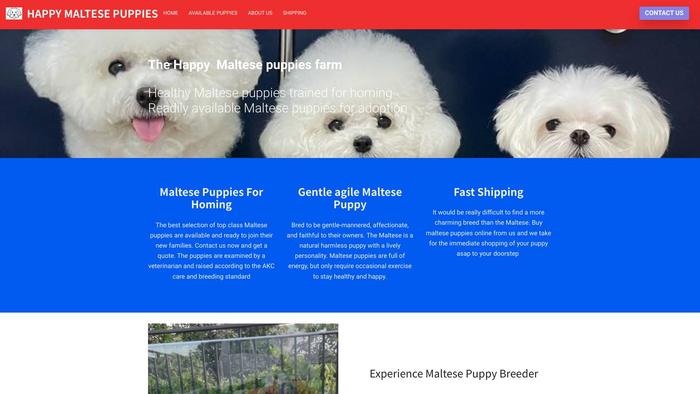 Happymaltesepuppiesfarm.com - Maltese Puppy Scam Review