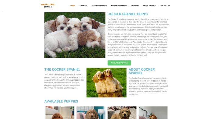 Healthycockerspaniels.com - Cockerspaniel Puppy Scam Review