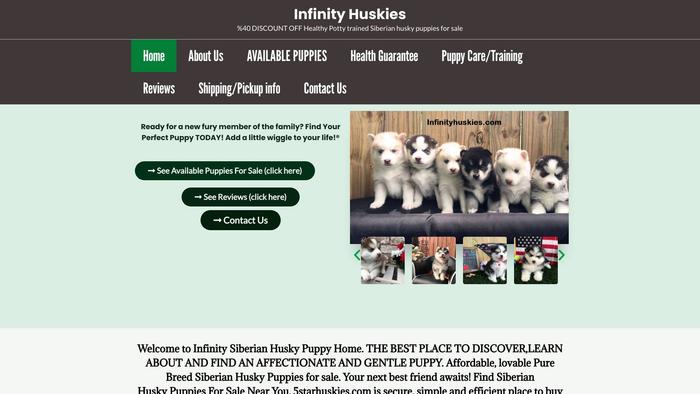 Infinityhuskies.com - Husky Puppy Scam Review