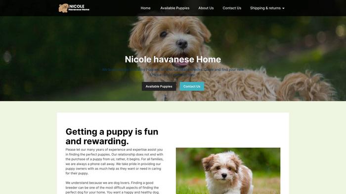 Nicolehavanesehome.com - Havanese Puppy Scam Review