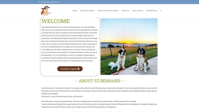 Saintbernardgarden.com - Saint Bernard Puppy Scam Review