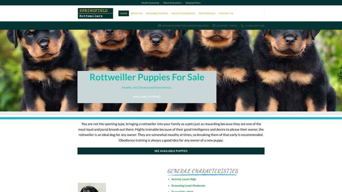 Springfieldrottweilers.com - Rottweiler Puppy Scam Review