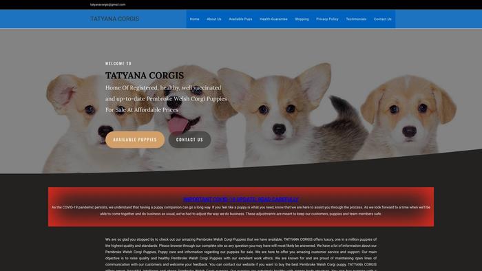 Tatyanacorgis.com - Corgi Puppy Scam Review