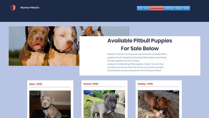 Warriorbullies.com - Pit Bull Puppy Scam Review