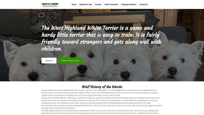 Whitehighlandterrierbreeders.com - Terrier Puppy Scam Review